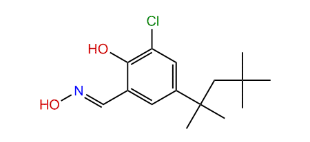 2-Hydroxy-3-chloro-5-(1,1,3,3-tetramethylbutyl)-benzaldehyde oxime